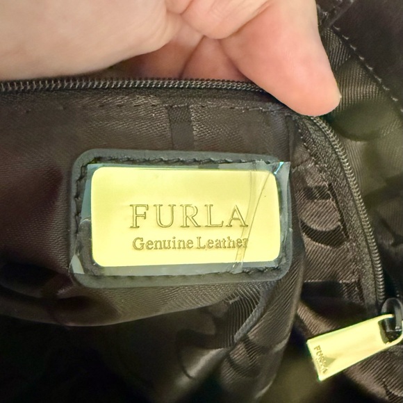 Furla Genuine Leather Tri Colored Tote Bag Purse - Picture 9 of 16